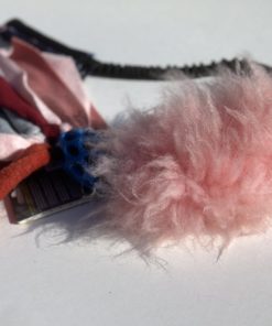 Pelota JW mini con tiras de lana asa puppy y mordedor